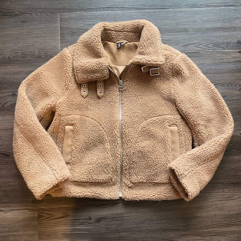 h&m teddy jacket